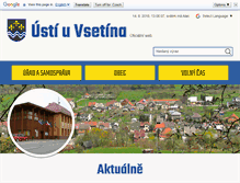 Tablet Screenshot of obecusti.cz